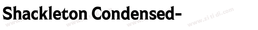 Shackleton Condensed字体转换